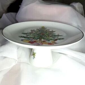 Lefton cake plate stand vintage